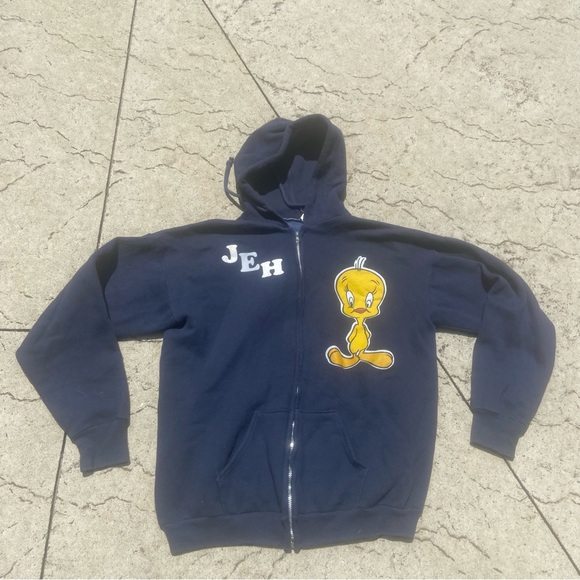 Vintage Other - Vintage Navy Blue Tweety Hoodie